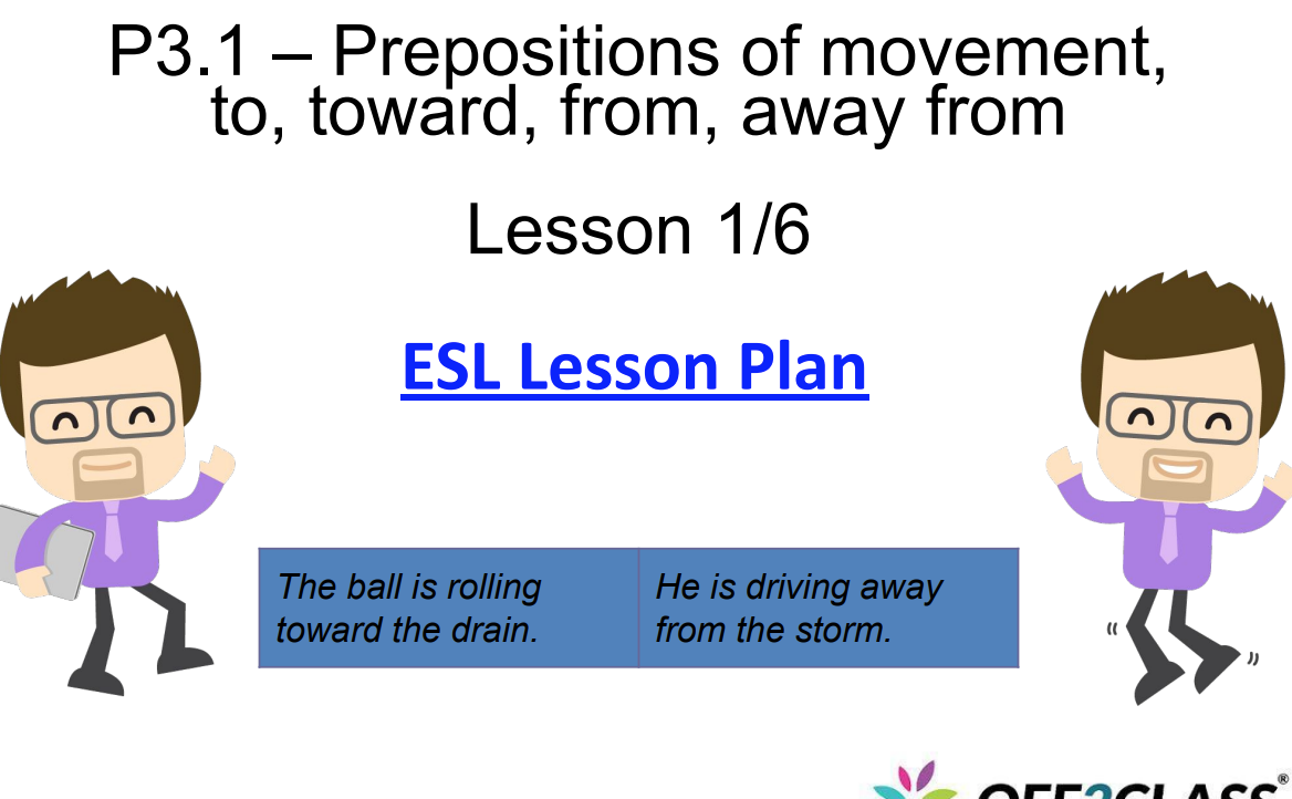 Teaching Prepositions Of Movement  Free ESL Lesson Plan