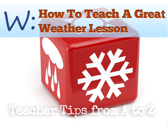 ☂ W: Weather Caster for a Day [Teacher Tips from A to Z]