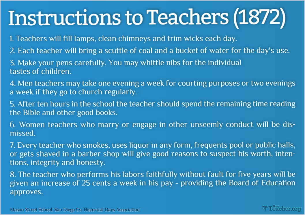 Instructions To Teachers (1872)