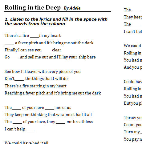 Перевод песни rolling in the. Rolling in the Deep текст. Rolling in the Deep Adele текст.
