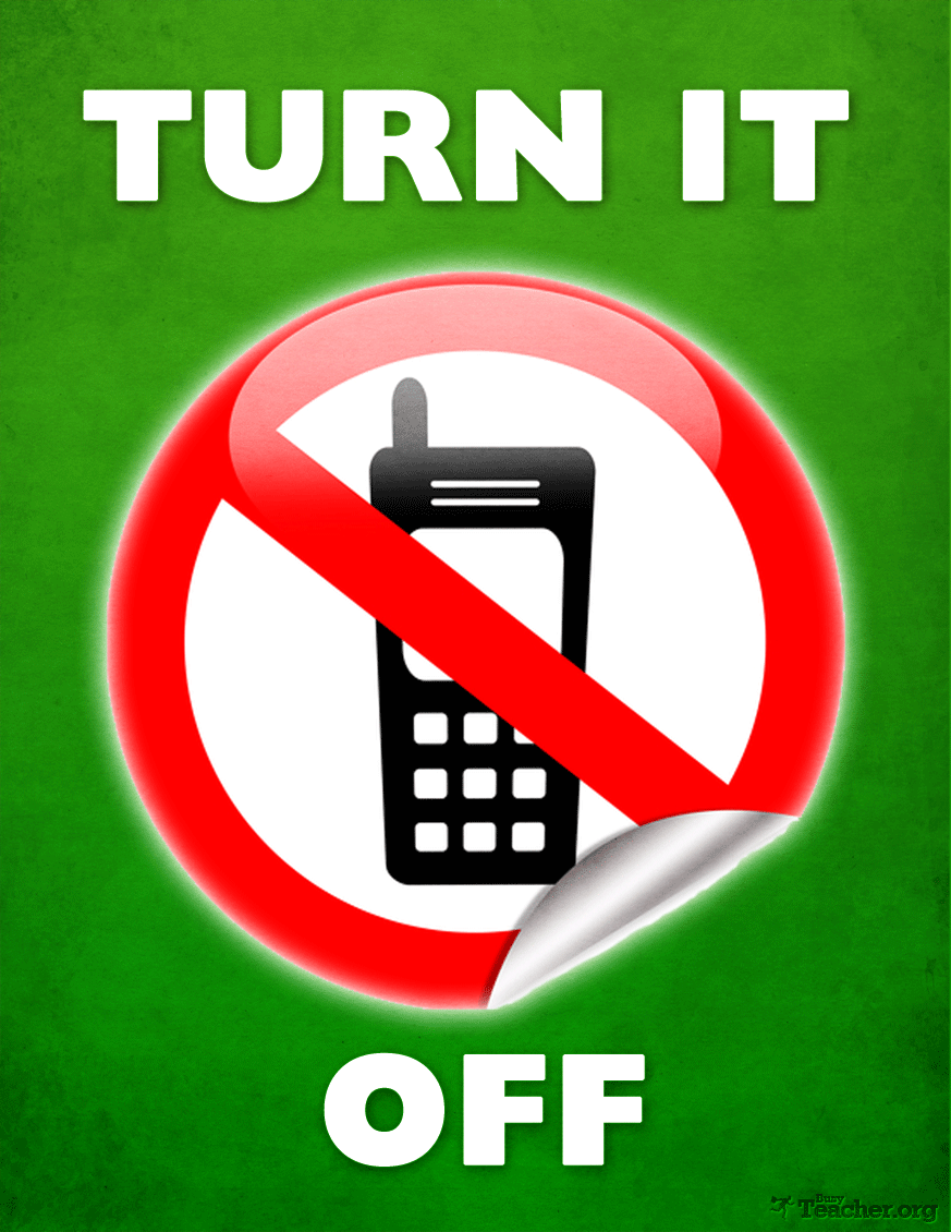 POSTER: Turn Your Cell Phone OFF