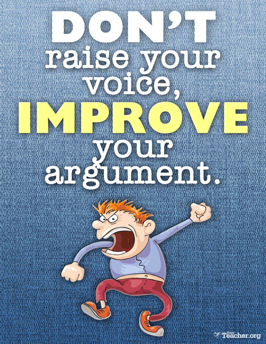 Don't Raise Your Voice: Poster