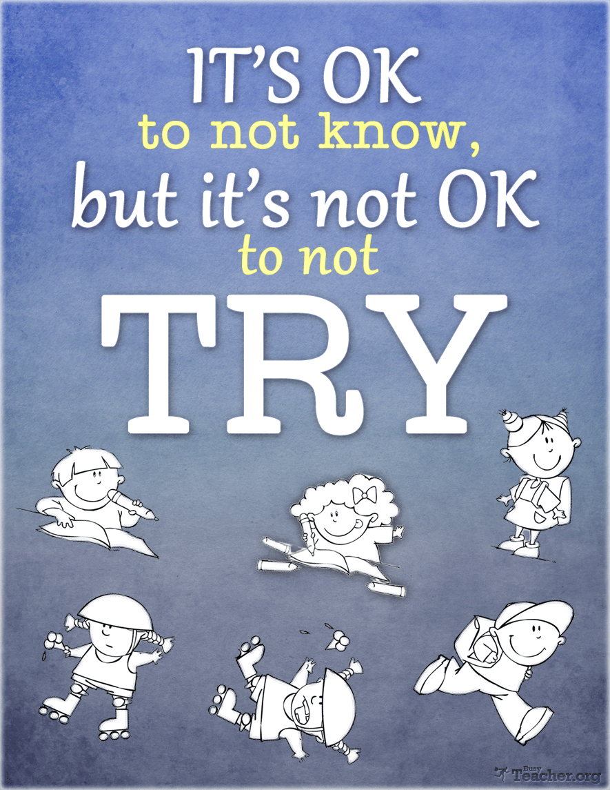 It's OK To Not Know...