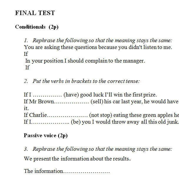 Final test 5. Final Test ответы. Ответы на Final Grammar Test. Final Test по английскому. Intermediate Final Test.