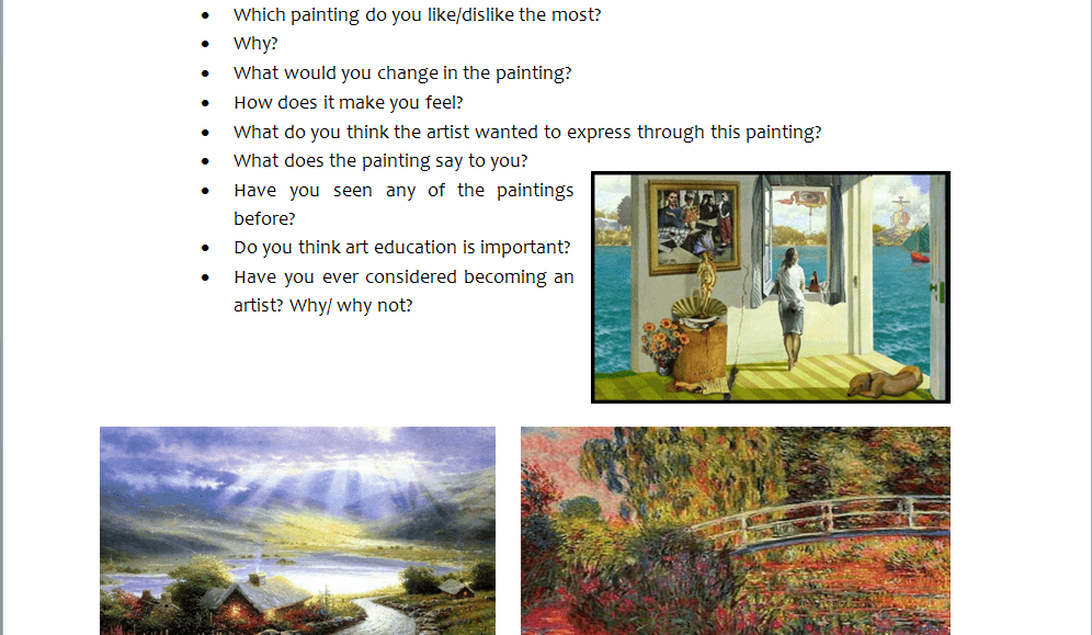 Questions about art. Speaking about Art in English. Let's speak about Art. How to talk about Art.