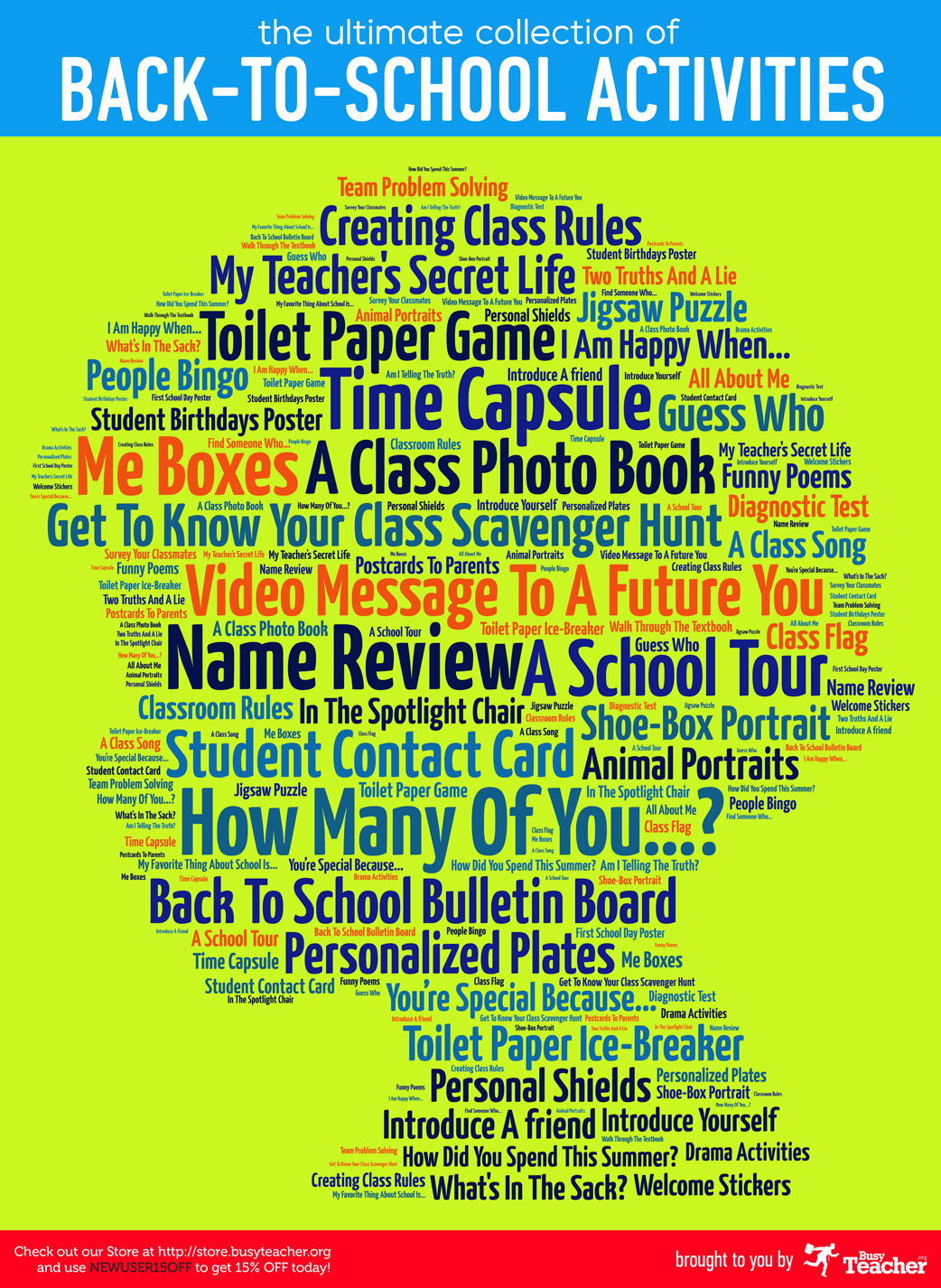 The Ultimate Collection of Back to School Activities: Poster