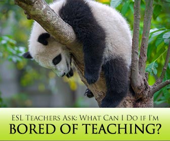 ESL Teachers Ask: What Can I Do if I'm Bored of Teaching?