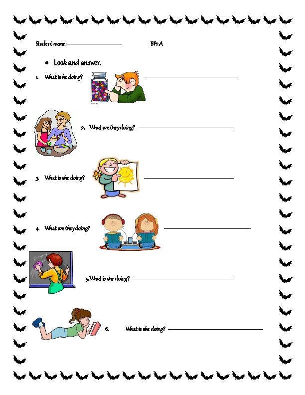 Worksheets actions
