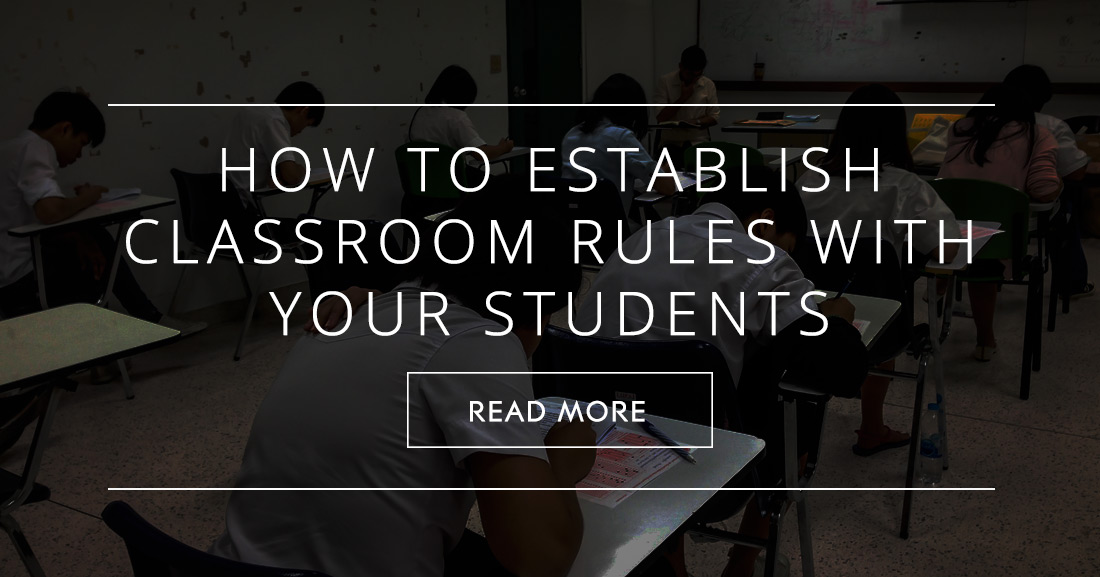 Back To School: How to Establish Classroom Rules with Your Students